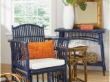 Orange and Blue Accent Chair Love This Room with Unusual Navy Bamboo Rattan Chair and