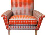Orange and White Accent Chair 1960 S orange Reproduction Arm Chair Midcentury