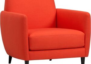 Orange and White Accent Chair Parlour atomic orange Chair Midcentury Armchairs and