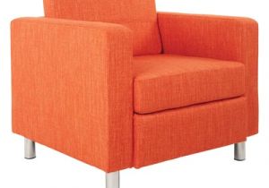 Orange Leather Accent Chair Modern Faux Leather orange Accent Chairs