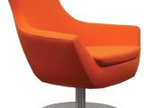 Orange Swivel Accent Chair Rebecca Stylish Swivel Armchair by sohoconcept