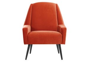 Orange Velvet Accent Chair Accent Chair In Retro orange Velvet Roco
