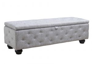 Ottoman Storage Bench Aurelle Home Kora Grey Antique Upholstered Storage Ottoman Foam