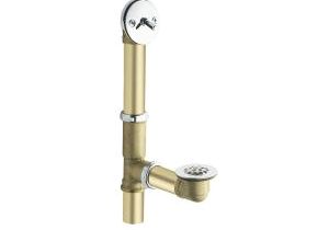 Outdoor Bathtub Drainage Moen Brass Trip Lever Tub Drain assembly In Chrome