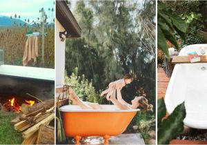 Outdoor Bathtub Heated by Fire Backyard Bathtubs for soaking Up the Great Outdoors