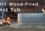 Outdoor Bathtub Heated by Fire Diy Wood Fired Hot Tub