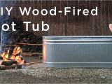 Outdoor Bathtub Heated by Fire Diy Wood Fired Hot Tub