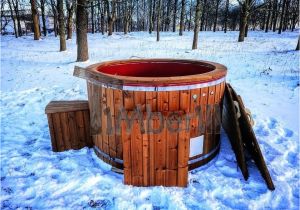 Outdoor Bathtub Heating Electricity Heated Outdoor Jacuzzi thermo Wood Hot Tub