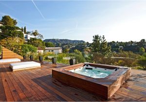 Outdoor Bathtub Los Angeles Los Angeles Hot Tub Decks Deck Contemporary with Sunken