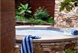 Outdoor Bathtub Tulum 65 Awesome Garden Hot Tub Designs Digsdigs