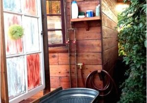 Outdoor Bathtub Tulum Outdoor Bath Using Galvanized Livestock Trough Well why