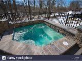 Outdoor Bathtub Winter Jaccuzi Stock S & Jaccuzi Stock Alamy