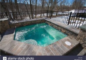 Outdoor Bathtub Winter Jaccuzi Stock S & Jaccuzi Stock Alamy