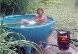 Outdoor Bathtub Wood Fired Wood Burning Hot Tub Exterior Design Decor