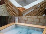 Outdoor Concrete Bathtub Diy Upcycled Pallet Hot Tub S and