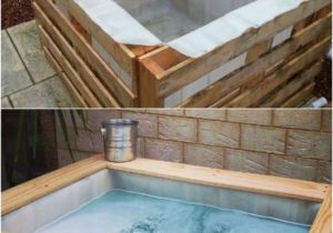 Outdoor Concrete Bathtub Diy Upcycled Pallet Hot Tub S and