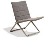 Outdoor Folding Chair Ibiza Outdoor Folding Chair Aluminum Frame Taupe Fabric