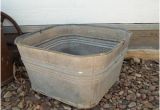 Outdoor Metal Bathtub Galvanized Planter
