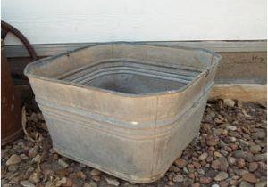 Outdoor Metal Bathtub Galvanized Planter