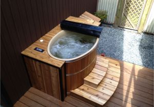 Outdoor Oval Bathtub A Tub for 2 Oval Cedar Hot Tub is Perfect for Small