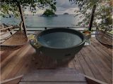 Outdoor soaking Bathtub Garden Outdoor Round Spa Bathtub Dutch Hot Tub Outdoor