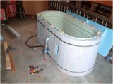 Outdoor Stock Tank Bathtub Stock Tank Hot Tub Could Use Shipping Pallet Wood to