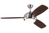 Outside Fans with Lights 52 Discus Trio Brushed Steel Damp Led Ceiling Fan Style 9t590