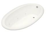 Oval Bathtubs Drop In Kohler Sunward Bubblemassage 6 Ft Acrylic Oval Drop In