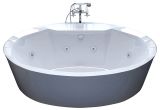 Oval Freestanding Bathtub with Center Drain Venzi Grand tour sole 34"x68" Oval Air Whirlpool Water