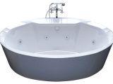 Oval Freestanding Bathtub with Center Drain Venzi Grand tour sole 34"x68" Oval Air Whirlpool Water