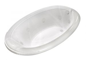 Oval Jetted Bathtub Universal Tubs topaz Diamond Series 70 In Oval Drop In