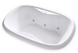 Oval Whirlpool Bathtub Carver Tubs tod6841 68" Classic Oval Whirlpool Bathtub