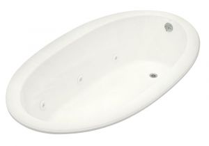 Oval Whirlpool Bathtub Kohler Sunward Bubblemassage 6 Ft Acrylic Oval Drop In