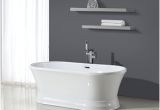 Ove Decors Sarin 69 Freestanding Bathtub Ove Decors 33 In X 69 In Gloss White Acrylic Oval