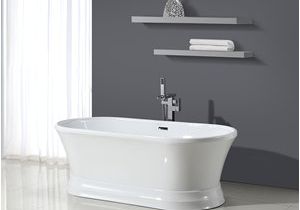 Ove Decors Sarin 69 Freestanding Bathtub Ove Decors 33 In X 69 In Gloss White Acrylic Oval