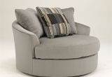 Oversized Round Swivel Accent Chair Westen Granite Wood Oversized Swivel Accent Chair