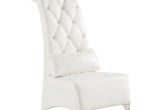 Overstock White Accent Chair Shop White Faux Leather Accent Chair Free Shipping today
