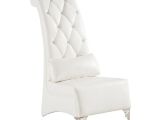 Overstock White Accent Chair Shop White Faux Leather Accent Chair Free Shipping today