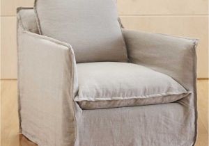 Overstuffed Chair and Ottoman Covers Montmartre Linen Slipcovered Chair Pinterest Linens Living