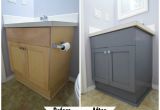 Painted Bathtub before and after How to Paint Your Bathroom Vanity the Easy Way