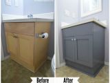Painted Bathtub before and after How to Paint Your Bathroom Vanity the Easy Way