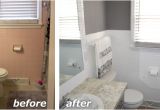 Painted Bathtub before and after Tile Refinishing & Repair