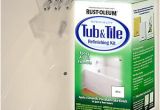 Painting A Bathtub with Rustoleum Rustoleum Rust Oleum White Tub Tile Paint Kit Refinishing