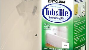 Painting A Bathtub with Rustoleum Rustoleum Rust Oleum White Tub Tile Paint Kit Refinishing