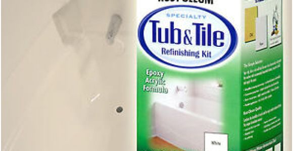 Painting A Bathtub with Rustoleum Rustoleum Rust Oleum White Tub Tile Paint Kit Refinishing