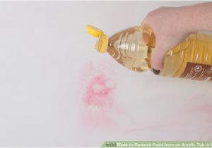 Painting Acrylic Bathtub 3 Ways to Remove Paint From An Acrylic Tub or Bath Wikihow