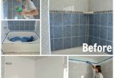 Painting Bathtub and Tile How to Refinish Outdated Tile Yes I Painted My Shower