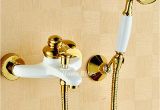 Painting Bathtub Faucets Modern White Brass Bathtub Faucet Wall Mount Painting Simple