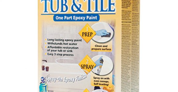 Painting Bathtub with Epoxy Homax tough as Tile E Part Epoxy Tub & Tile Spray