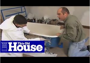 Painting Clawfoot Bathtub How to Refinish A Claw Foot Tub This Old House